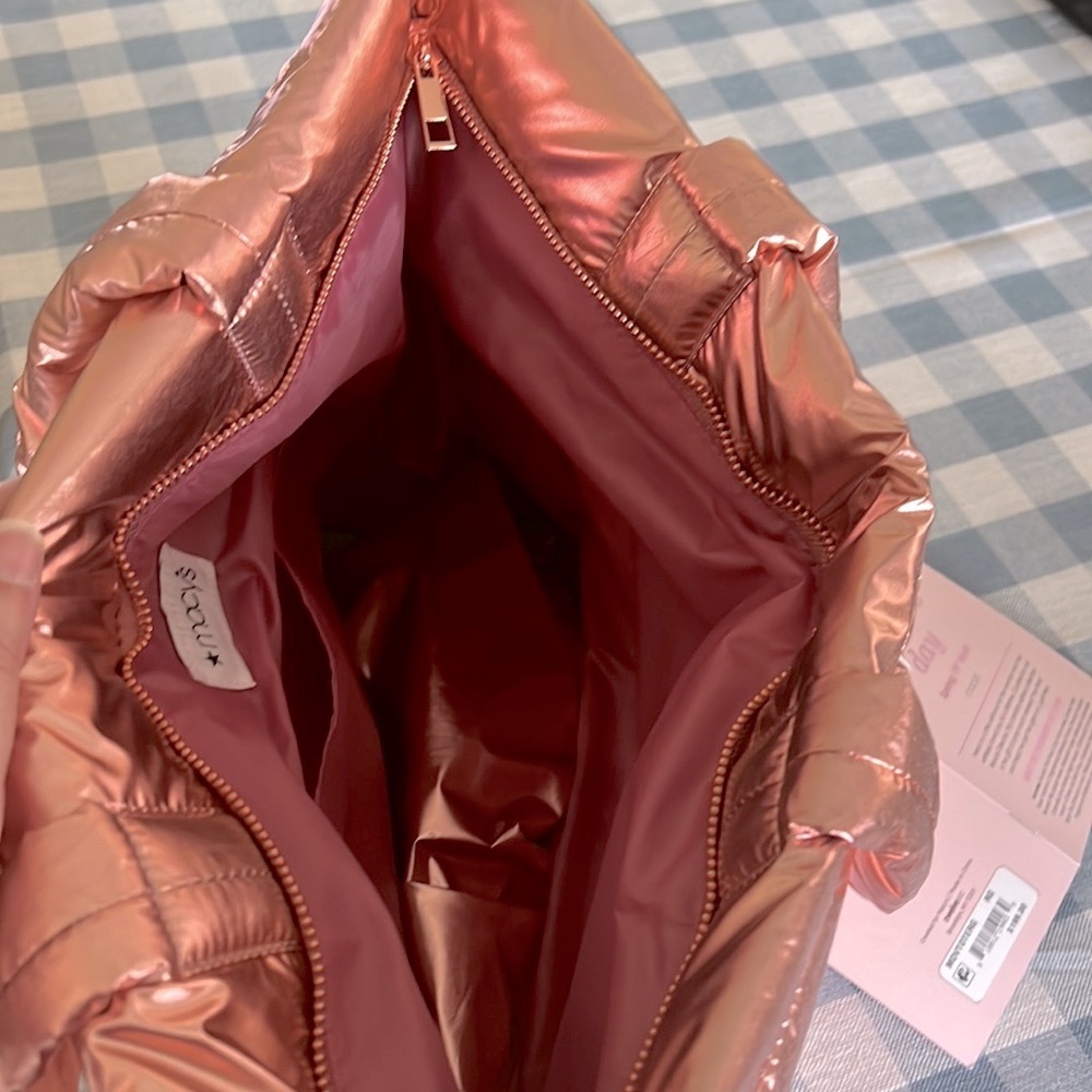Pretty zip tote from Macy’s. New - never used. - Picture 3 of 3